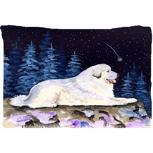 Carolines Treasures Carolines Treasures SS8438PILLOWCASE 20.5 x 30 in. Starry Night Great Pyrenees Moisture Wicking Fabric Standard Pillowcase SS8438PILLOWCASE - main